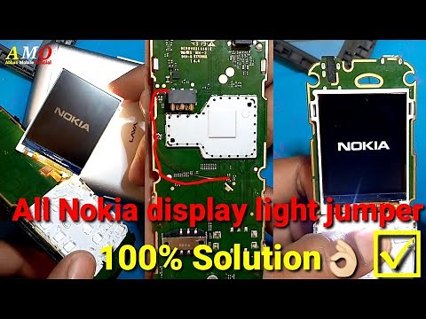 Nokia ta 1203 display light jumper solution Nokia105 ta1010 display light water damage #DisplayLight