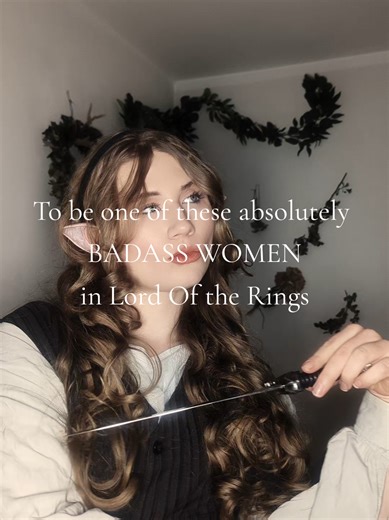 It's a male-dominated film/book, but all women who appear in it are absolute icons and badasses in their own way and I love it! #FantasyTok #Lotr #lordoftherings #hobbit #Arwen