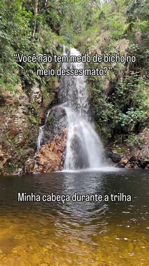 Minha cabeça durante a trilha #paisagemnatural #humor #naturezasurpreendente