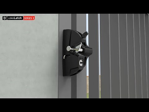 How to install LokkLatch® Series 3 REGULAR General-Purpose Gate Latch