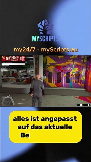 BENNY Job for your RP server #gta #roleplay #fivem #gtarp #gtaonline #gaming #gtav