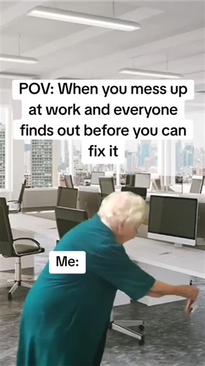 work memes and satire on Instagram: "When you mess up at work , Funny work meme #funnyworkmeme"