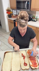 11K views · 299 reactions | EASY Garlic Butter French Bread Pizzas Comment EASY for recipe! | The Lazy K Kitchen | Facebook