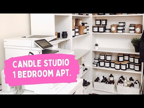 Here's How I Store My Candle Supplies In My One Bedroom Apartment (Updated Candle Studio Tour 2022)