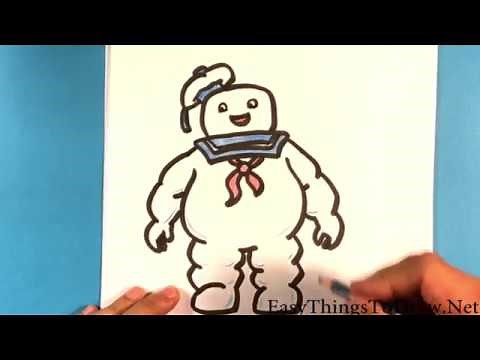 How to Draw Ghostbuster - Stay Puft Marshmallow Man