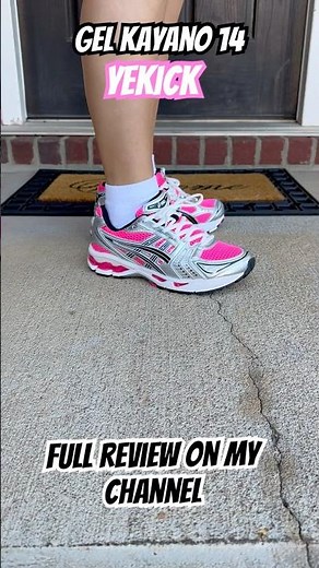 Gel Kayano 14 pink Glo via Yekick. Full review on my channel #asics #shoes #kayano