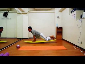 サーフィンのテイクオフで一番加速する動作方法