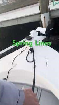 Spring line docking a small boat #fishing #boating #fish #saltwater