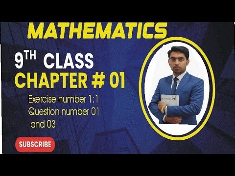 Exercise 1.1, Question no 1 and 3.(9th class mathematics),New course
