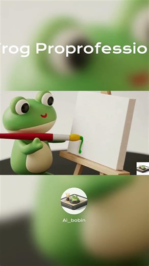 Frog Professional: Teacher, Chef, Artist, and Coder #memes #3danimation #asmr #animation #frog