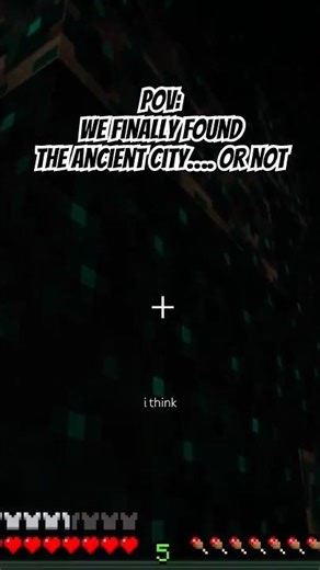 IS THAT THE CITY OR JUST WEIRD SCULKS? 🏛️ What do you guys think? #shorts #minecraft