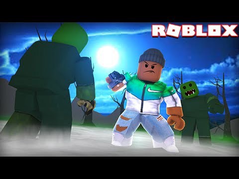 Survive zombie island in Roblox