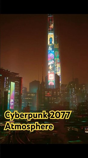 Cyberpunk 2077 Ambience & Walkthrough 🌃 | 4K | Night City Vibes #shorts