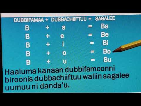 BARNOOTA QUBEE AFAAN OROMOO