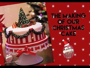 Christmas cake tutorial | How to decorate a fruit cake for Christmas | O Christmas Tree