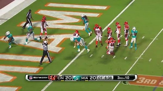 A game winning safety by Cameron Wake? Let's call it a Wake off. #tbt #MIAvsCIN | NFL