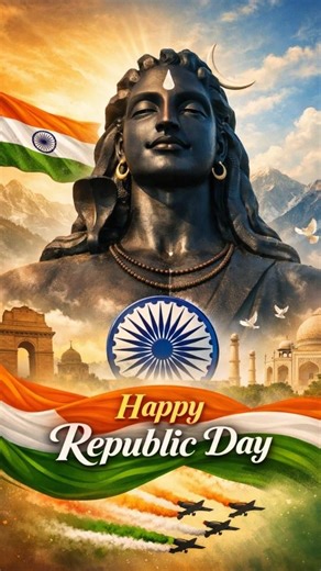 🇮🇳 Adiyogi Shiva Republic Day Special | 26 January 2026 #mahadev #adiyogi #harharmahadev #viral