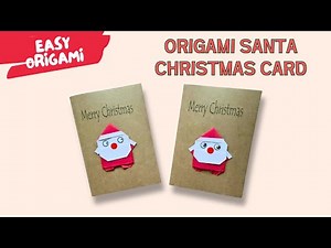 How to Make an Origami Santa Christmas Card | Easy DIY Holiday Craft