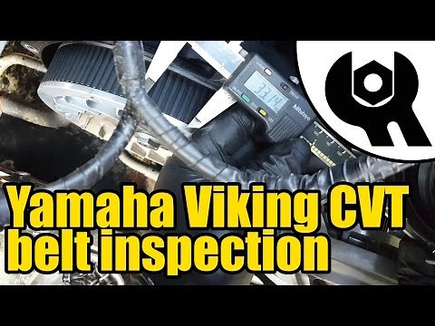 Yamaha Viking CVT drive belt inspection #1007