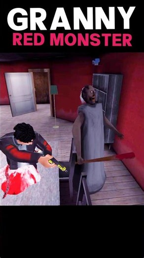 Granny with red monster 💯💯#shorts