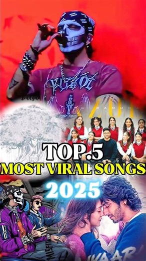 Top 5 Most Popular Songs of 2025 🤯🎯 #viralsong #explore #2025 #talwiinder