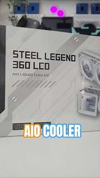 Meet the ASRock STEEL LEGEND 360 LCD AIO cooler with a large 3.4" IPS display and LCP cooling fans