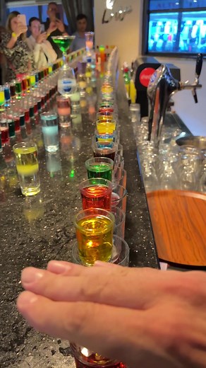 Rows of Colorful Drinks Expertly Mixed | Beauty of Nature