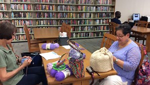 Charity knitting is even better when we do it together