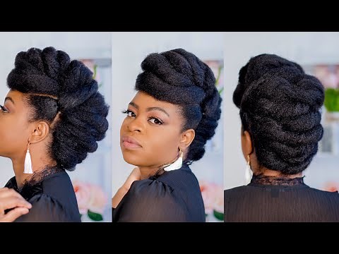 ROLL, TUCK & PIN UPDO/NATURAL HAIRSTYLES