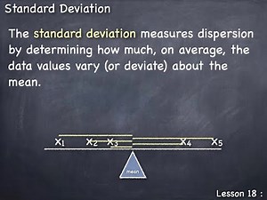 Lesson 18 : Standard Deviation