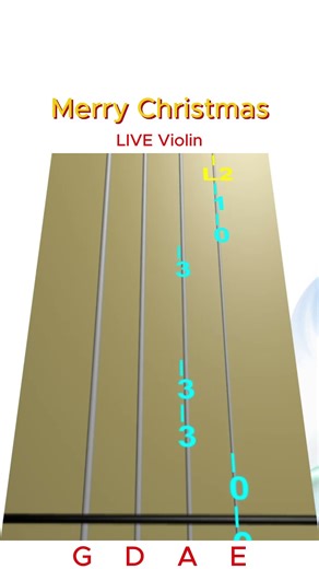 MERRY CHRISTMAS 🎄 — LIVE Violin | Animated Violin TAB