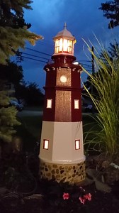 Bug Lighthouse Maine Solar 5 Foot With Stone Base - Etsy