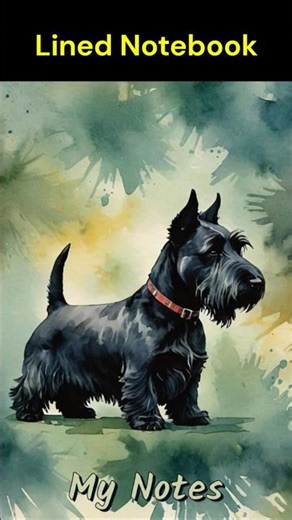 Scottish Terrier Dog Lined Notebook | 110 Pages | 6×9