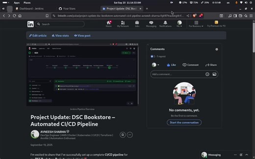 Building a Jenkins CI/CD Pipeline with GitHub, Maven &amp; Docker | AVNEESH SHARMA posted on the topic | LinkedIn