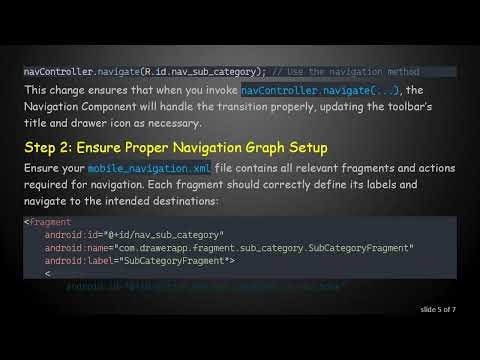 How to Fix Header and Drawer Icon Issues in Android Navigation with Fragments