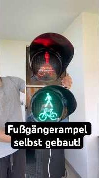 Ich habe eine echte Fußgängerampel selbst gebaut🚦