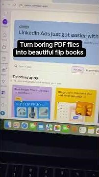 Turn Boring PDF Files into Interactive Flip Books in Canva