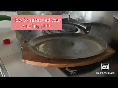 Sizzling Plate, Cast Iron, sisig plate "How to seasoned"