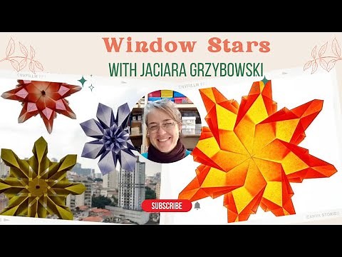 Origami Maniacs Instagram Lives 8: Window Stars with Jaciara Grzbowski