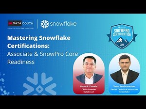 Mastering Snowflake Certifications: Associate & SnowPro Core Readiness | Free Expert Webinar Replay