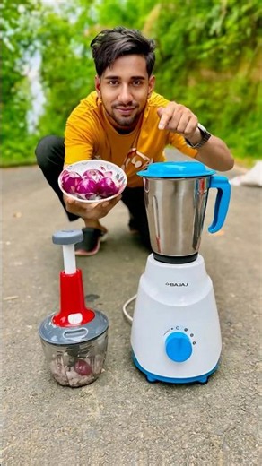 Hand Press Onion Chopper Machine Vs Bajaj grinder mixer Unboxing🔥