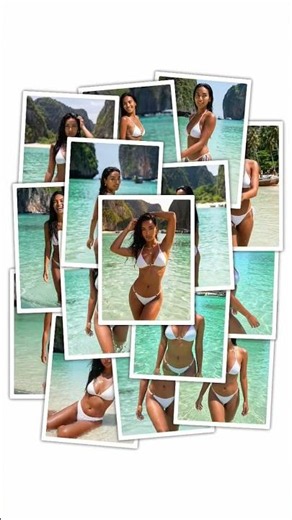 White Bikini in Paradise 🤍 | Phi Phi Island Thailand #beachlife #model #thailand