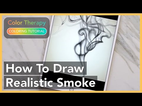Coloring Tutorial: How to Draw Realistic Smoke with Color Therapy App
