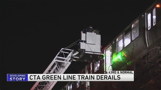 CTA Green Line train derails, passengers evacuated near 63rd and Normal in Englewood neighborhood