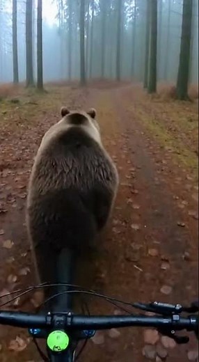 Run from him😱 Watch this crazy bear escape #bear #funny #viral