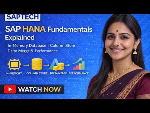 SAP HANA Fundamentals Explained | In-Memory Database, Column Store, Delta Merge & Performance