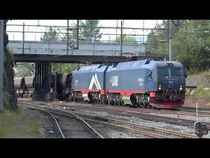 LKAB iron ore trains with impressive IORE locomotives at Narvik summer 2017