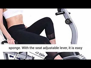 MaxKare Recumbent Exercise Bike Indoor Cycling Stationary Bike with Adjustable Seat and Resistance