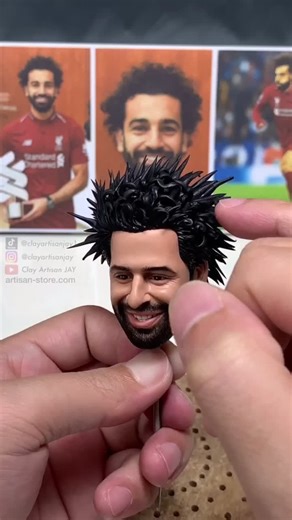 Clay Artisan Jay1: Creating Mo Salah Polymer Clay Sculpture