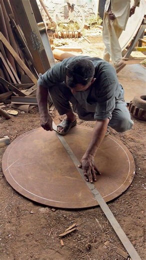 How to make four blade wheel 05 #manufacturinglatheprocess #welding #gas #gascutting #gascutter ￼
